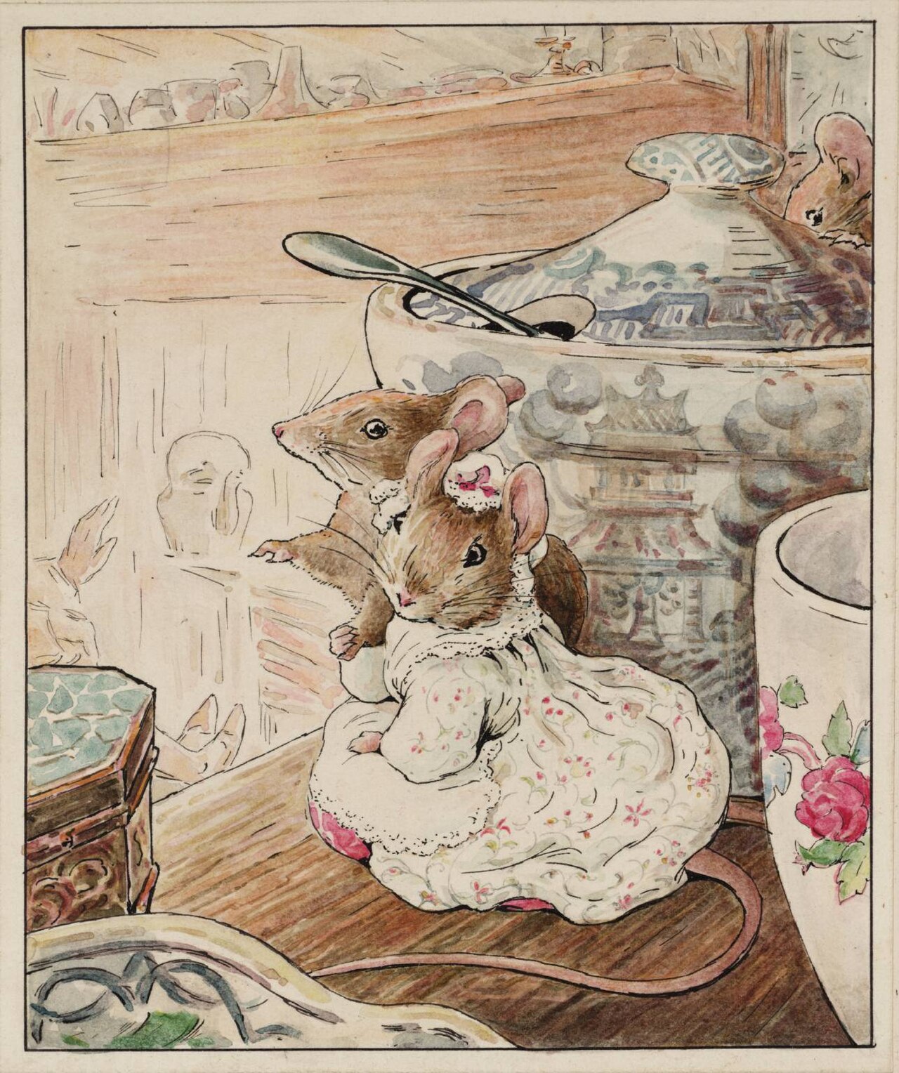 Illustration from The Tailor of Gloucester